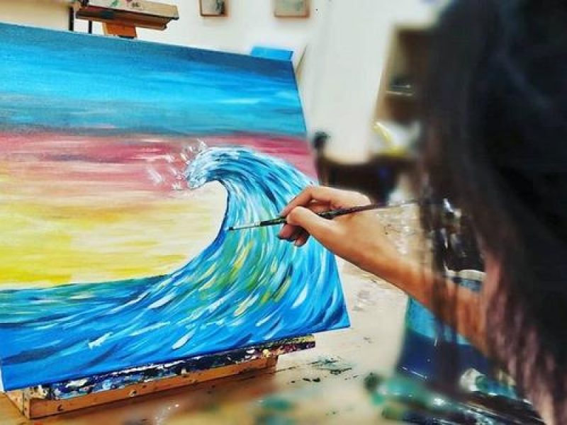 Unguided Canvas Art Jamming Session by Our Art Studio | Singapore (3 Hours)